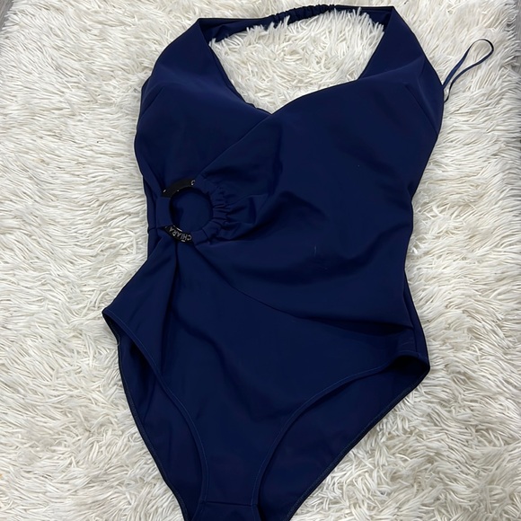 Chiara Boni La Petite Robe Robe Varvara Side Ring One Piece Swimsuit - Picture 3 of 11